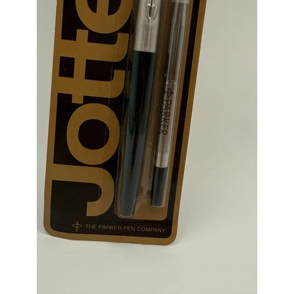 Vintage Parker Jotter Roller Ball Pen NOS Black Fine Sealed USA Blister Pack